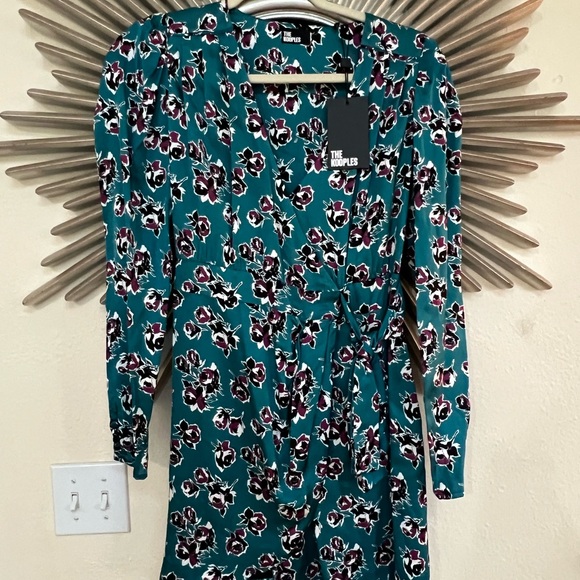 The Kooples Silk Floral Wrap Dress - Picture 3 of 6